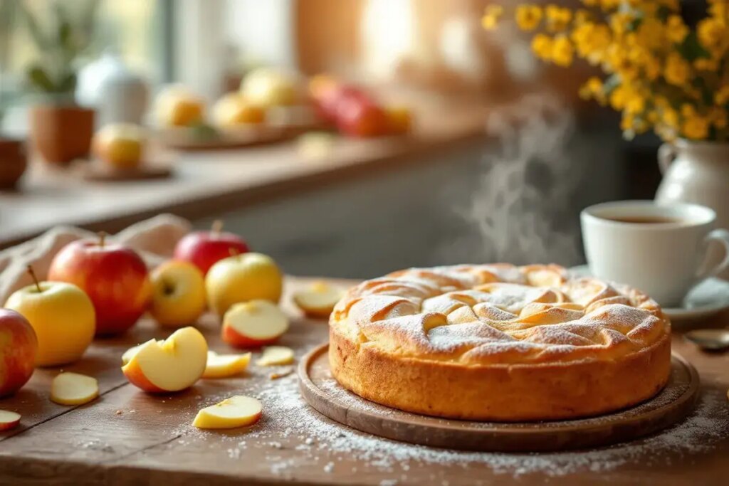 Oubliez la tarte : ce gâteau aux pommes de Julie Andrieu est un pur régal.jpg