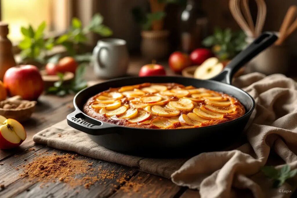 « Plus simple et meilleur qu’une tarte » : voici le gâteau aux pommes à la poêle qui régale toute la famille.jpg