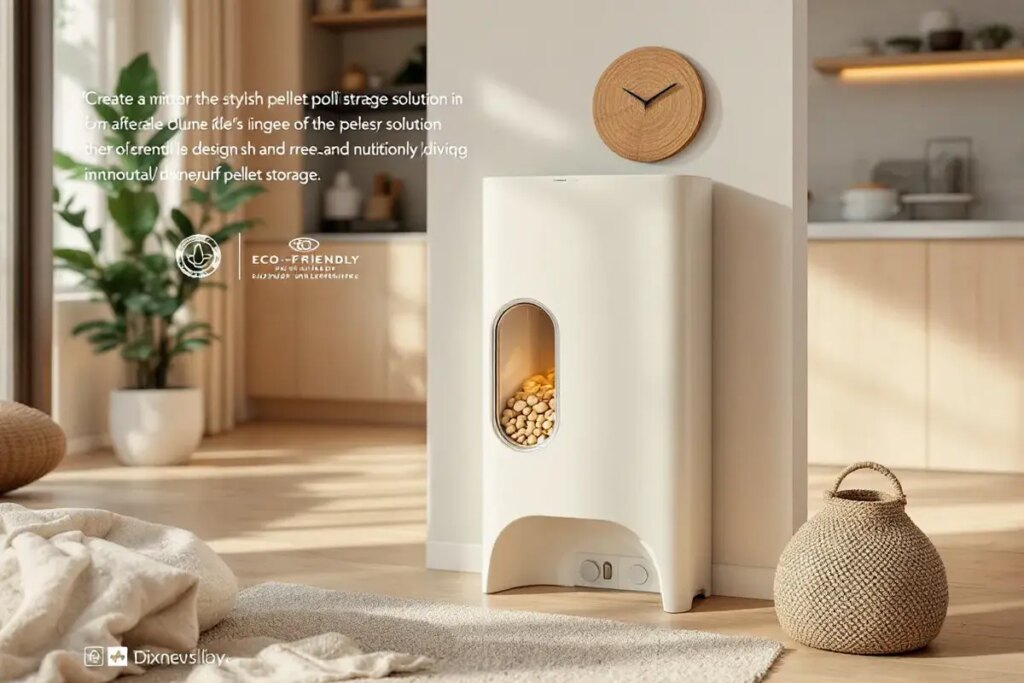 Voici la solution astucieuse et design pour stocker vos pellets sans effort (adieu les sacs de pellets lourds et moches).jpg